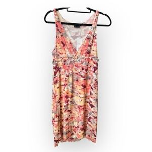 BCBG MAXAZRIA Stormy Floral Dress Size M NWT